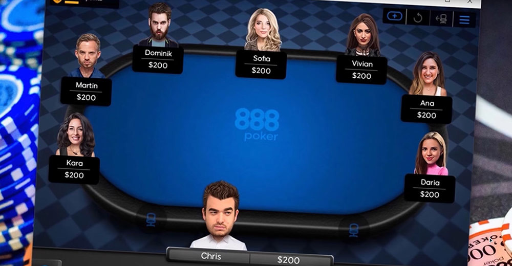 Дружеская игра 888 Покер
